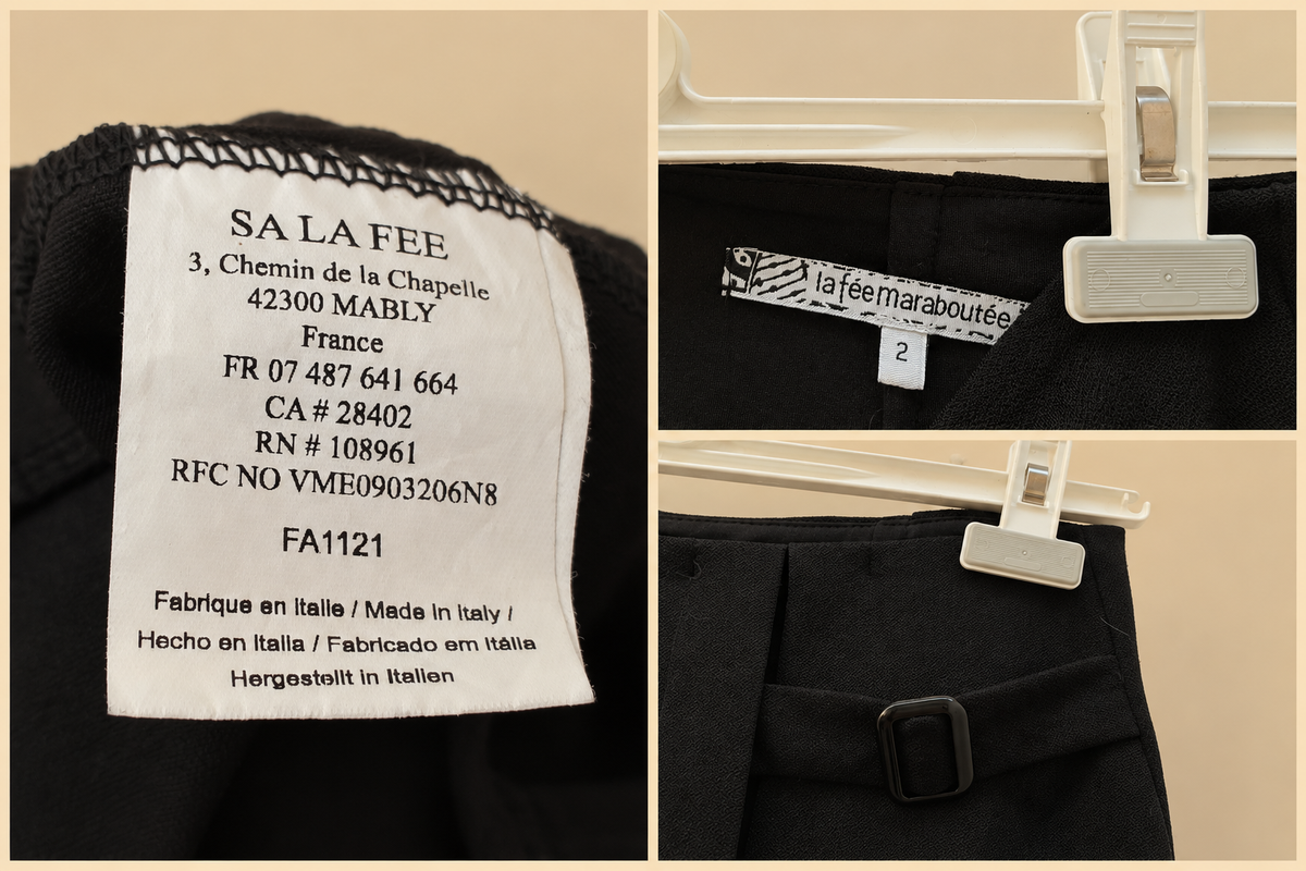Mini jupe La fée maraboutee M 38 black