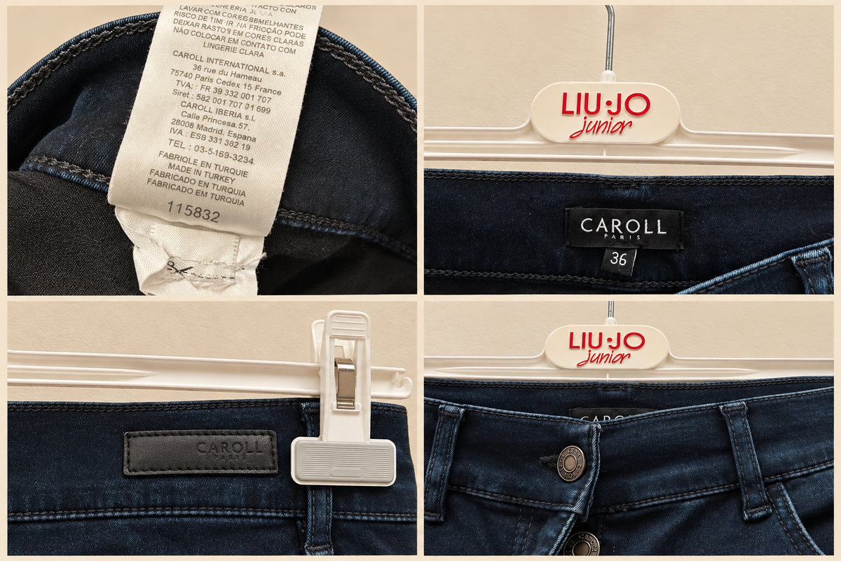 Caroll jean bleu marine jeans high waist S 36