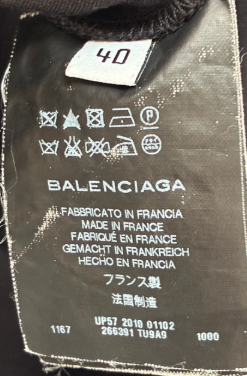 Balenciaga Paris Petite robe noire à bretelles - photo 3