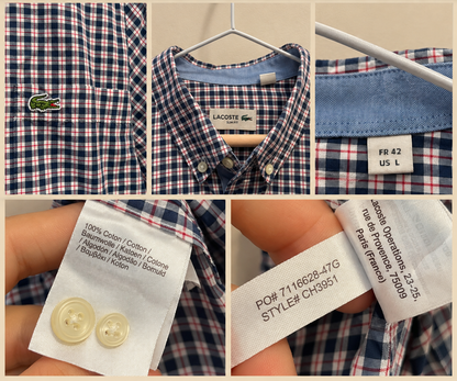 Lacoste chemise manches courtes L