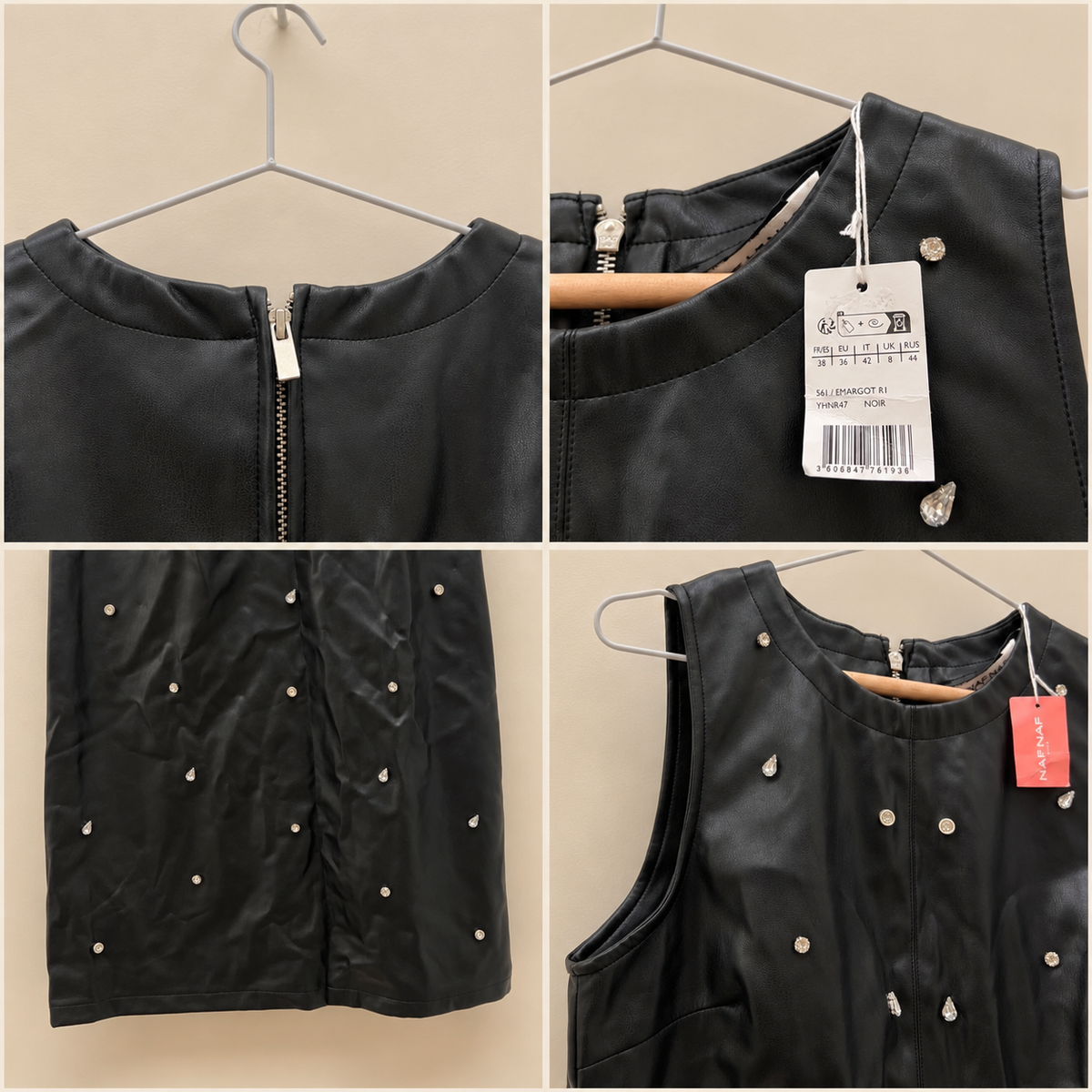 38 M petite robe noire Naf Naf
