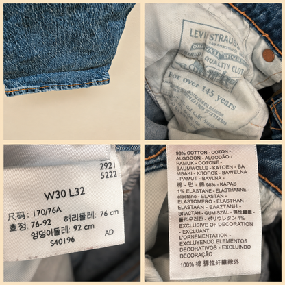 511 30 x 32 jean troué slim Levi Strauss