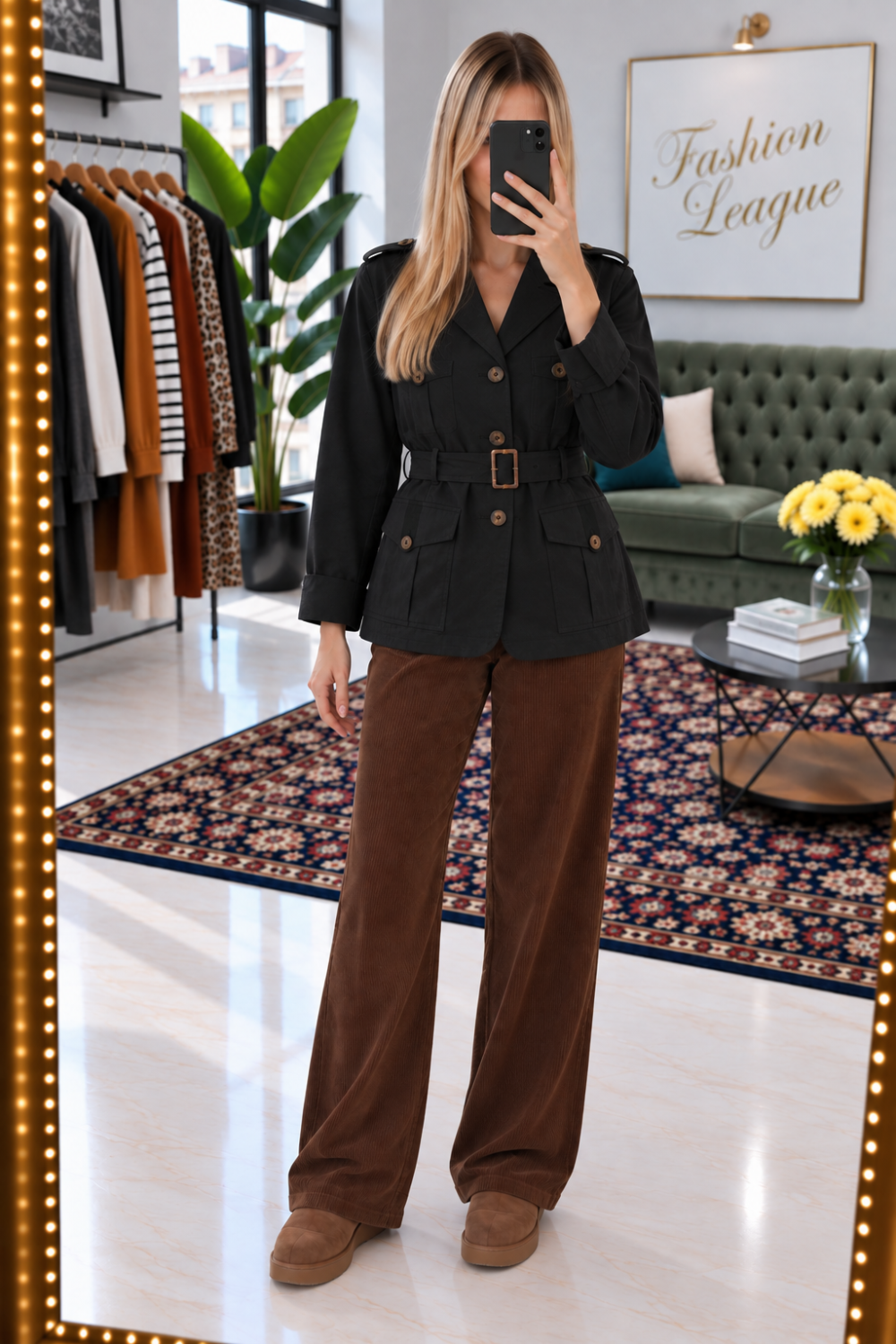 Zapa noir blazer en lin M 38