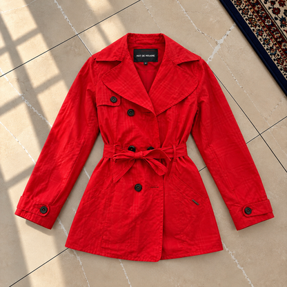 Trench rain coat imper imperméable regenjacke mat de misaine XS 34