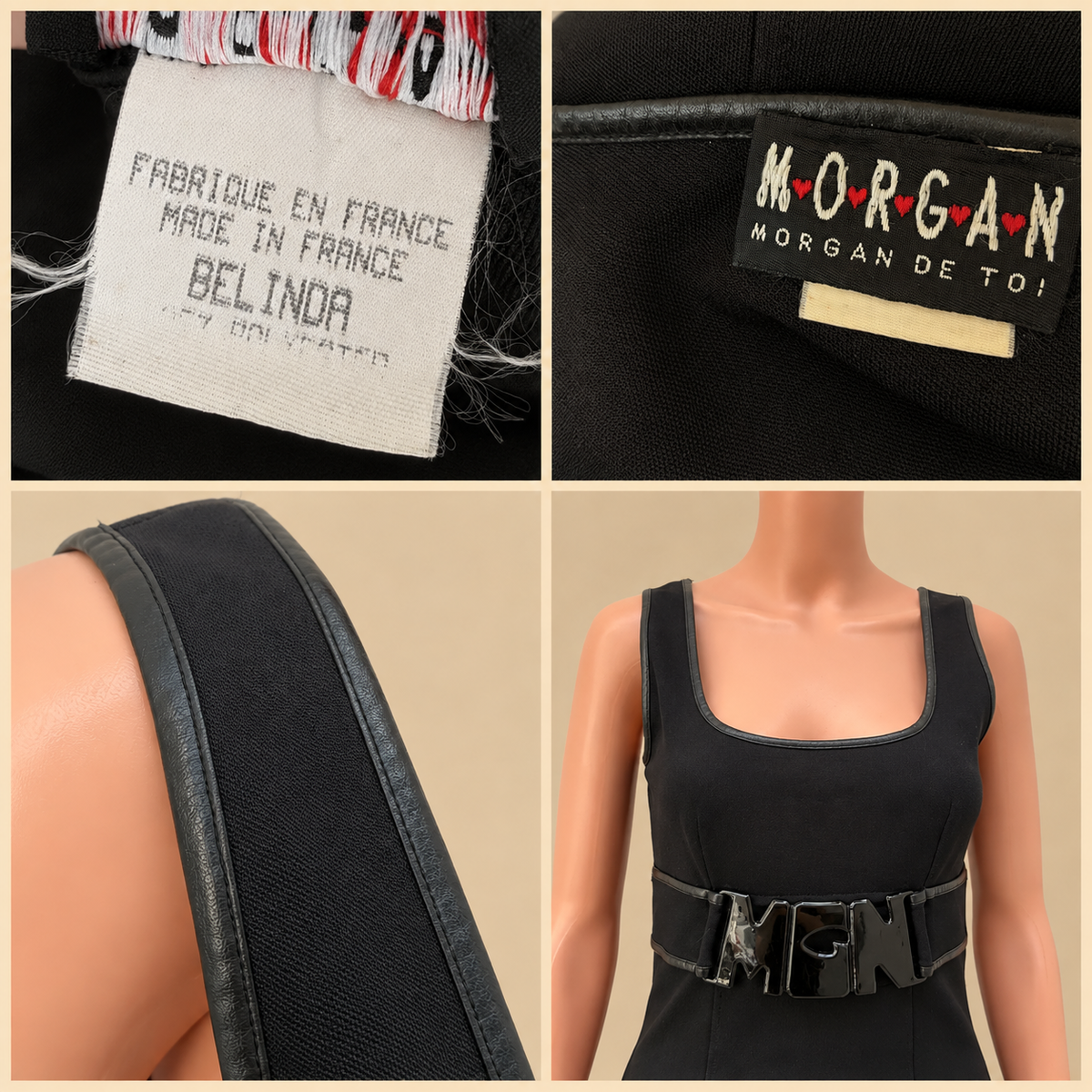 Morgan vintage robe noire y2k M 38