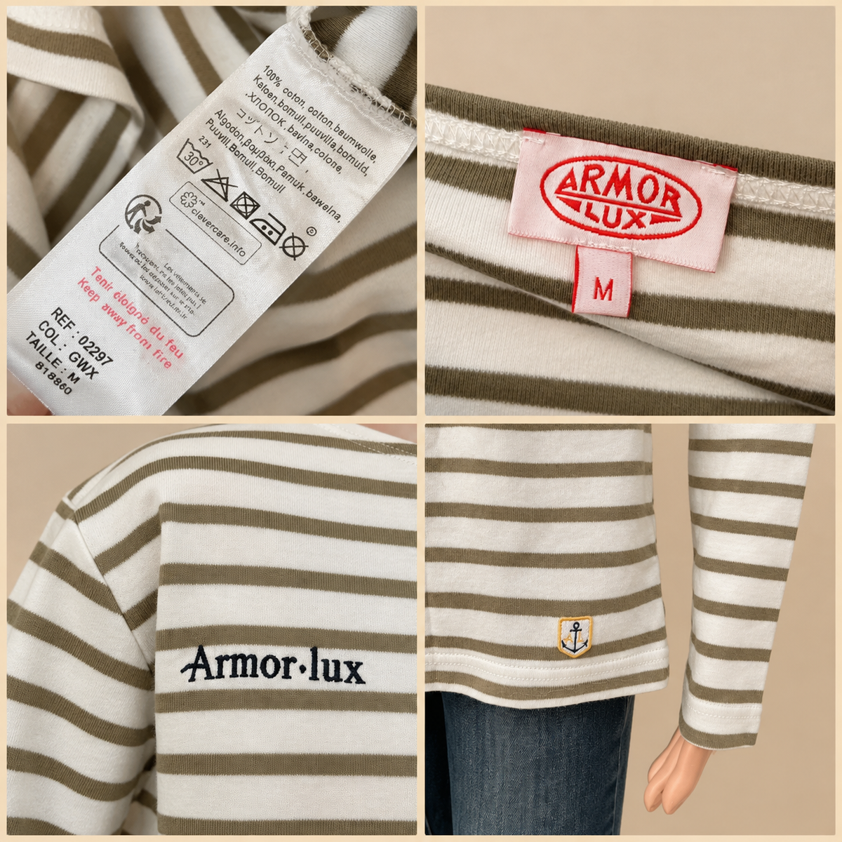 Armor Lux marinière sweat- M 38
