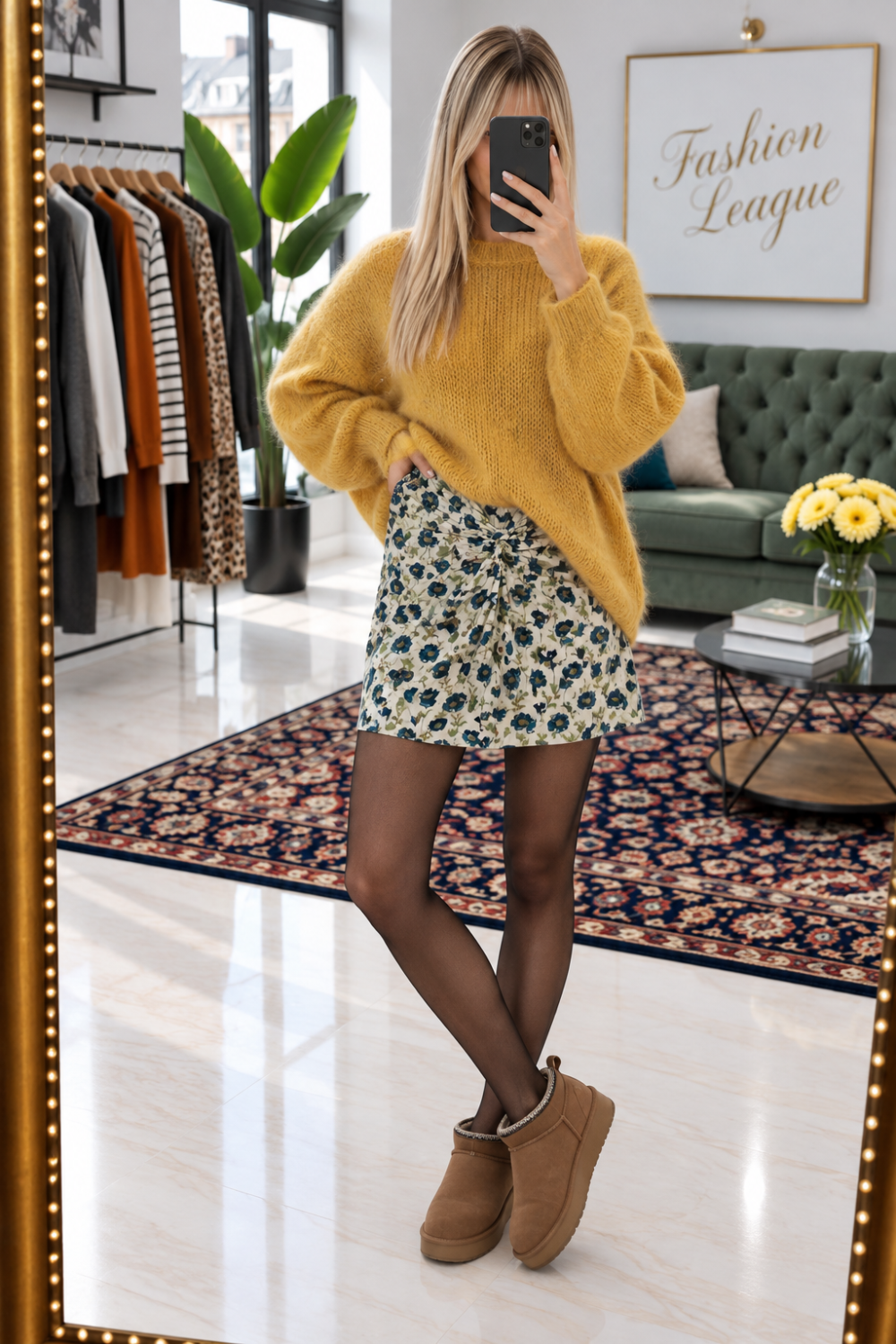 Jupe longueur genoux Galeries Lafayette 44 xxl