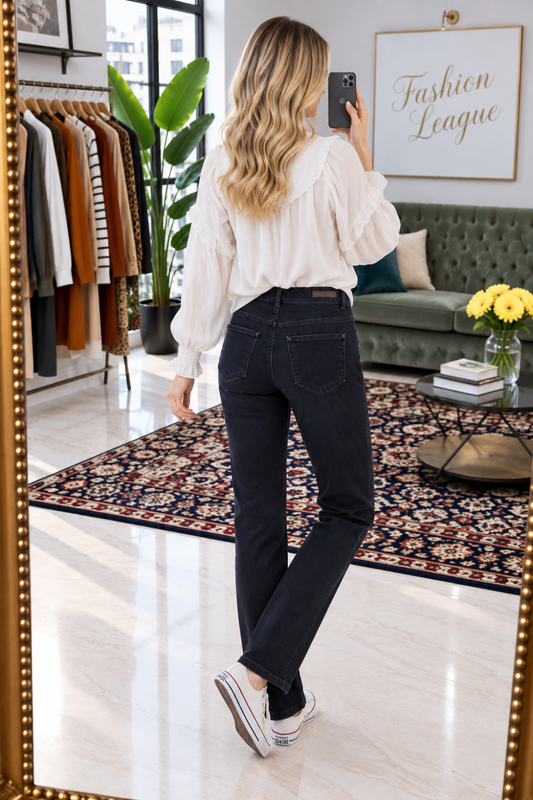 Caroll jean bleu marine jeans high waist S 36