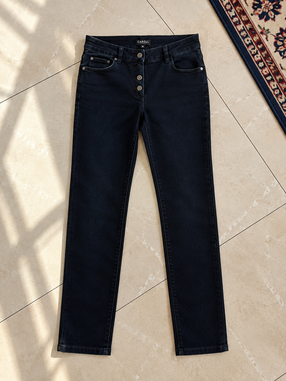 Caroll jean bleu marine jeans high waist S 36
