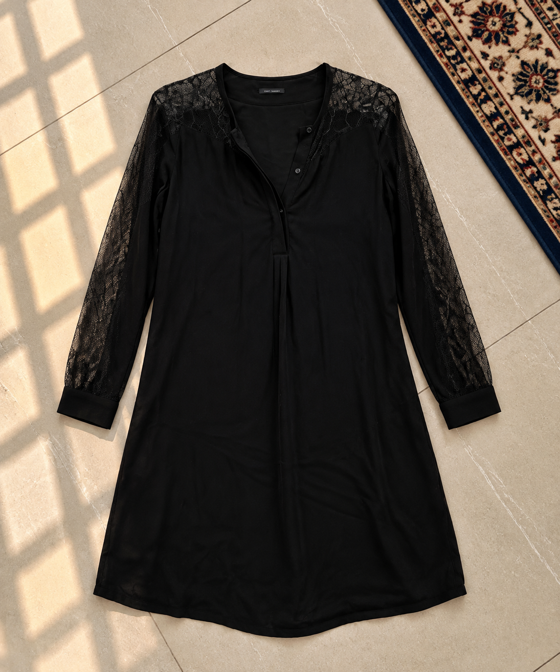 Robe manches longues dentelle Ikks S 36