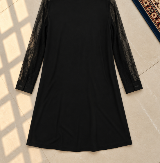 Robe manches longues dentelle Ikks S 36
