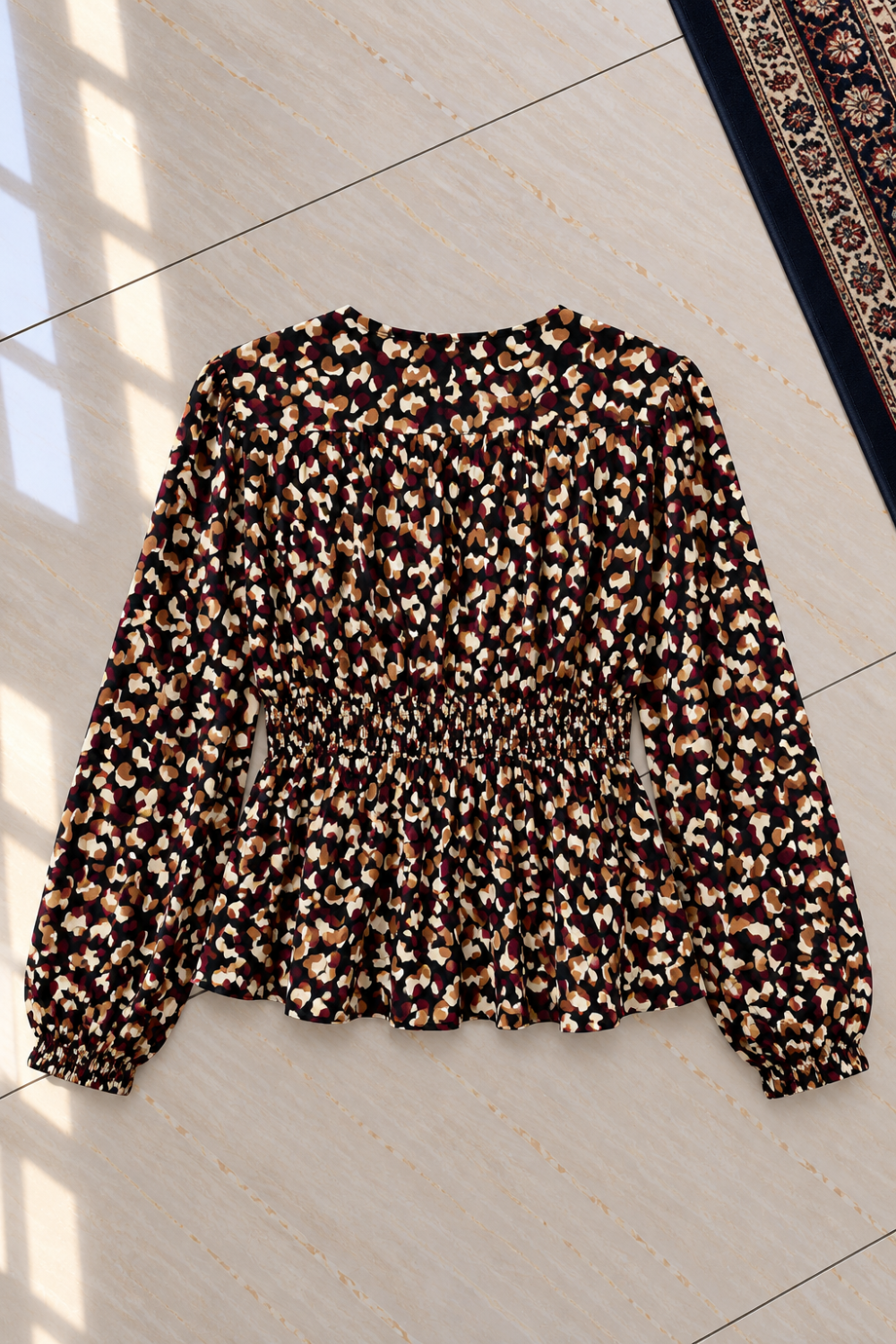 Blouse manches longues galeries Lafayettes multicolore xxl - photo 1
