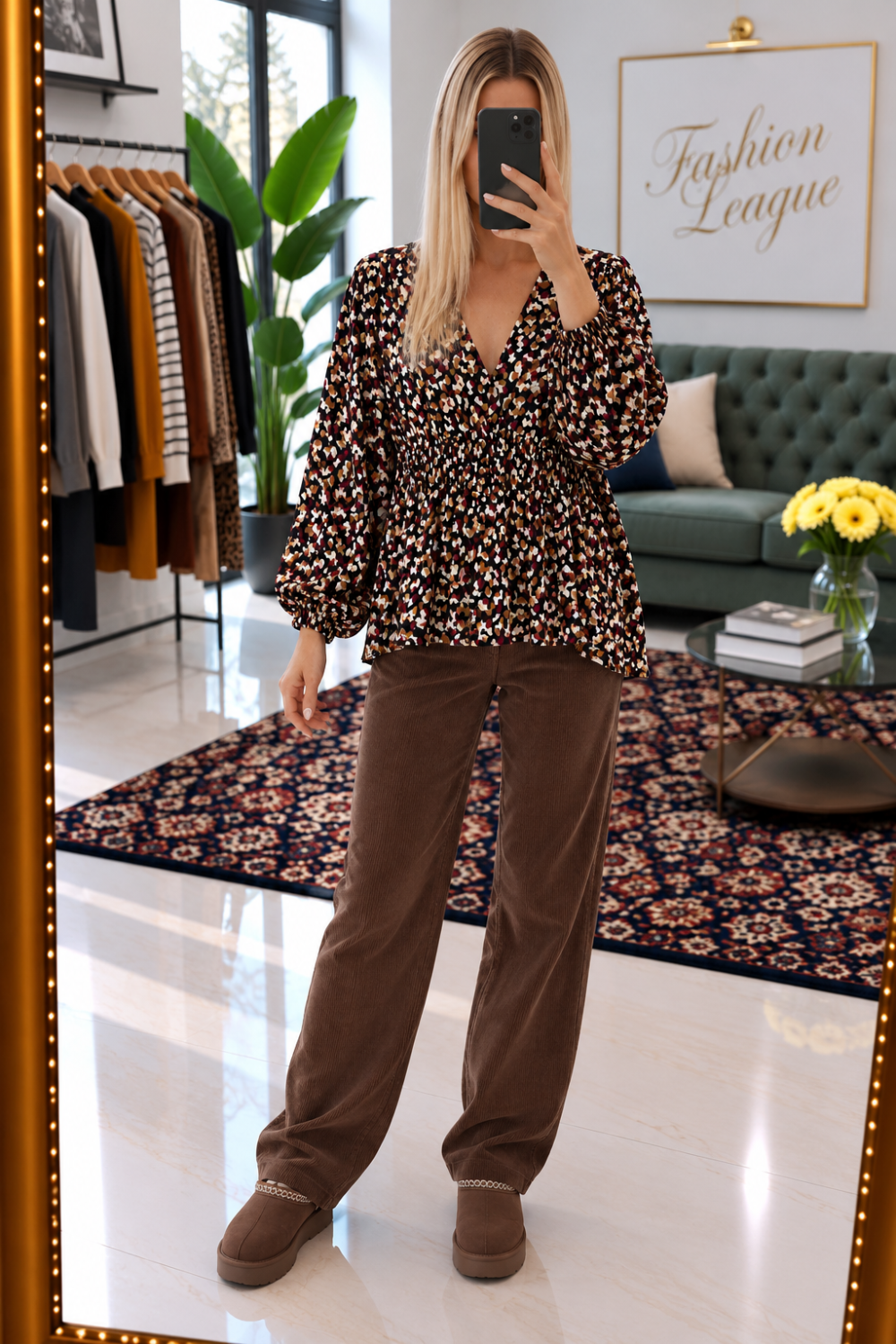 Blouse manches longues galeries Lafayettes multicolore xxl - photo 4