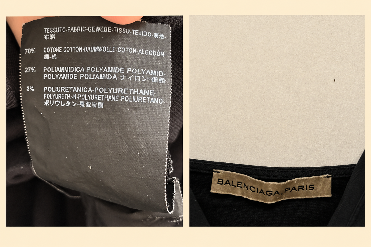 Balenciaga Paris Petite robe noire à bretelles - photo 1