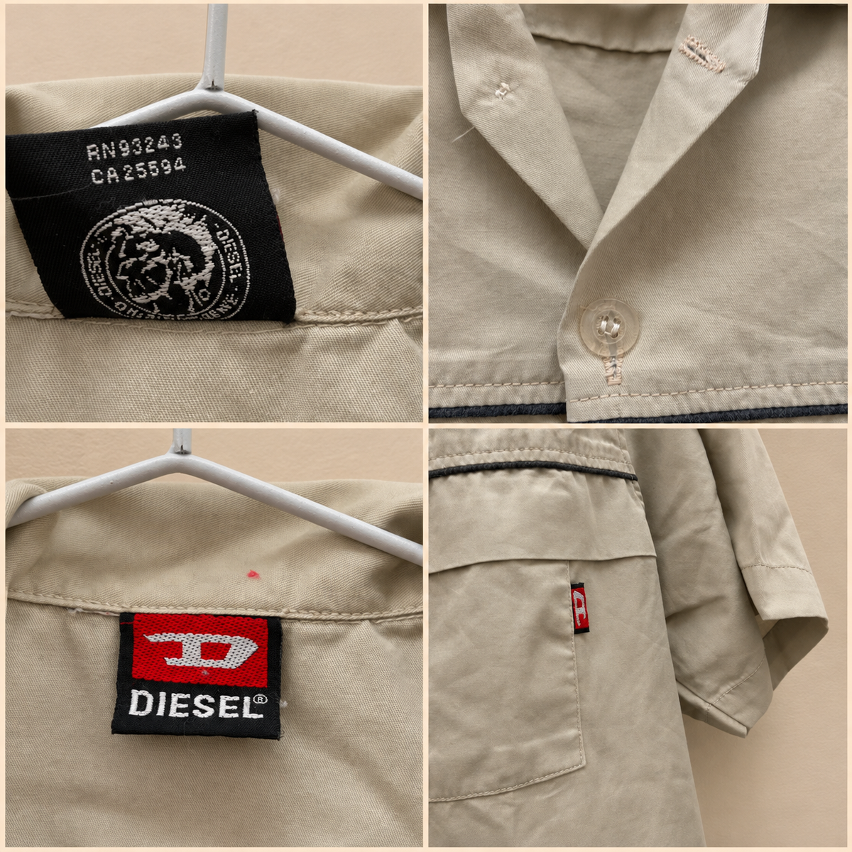 Chemise diesel manches courtes M y2k vintage - photo 1