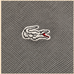 Polo gris manches longues Lacoste vintage M sweat - photo 2