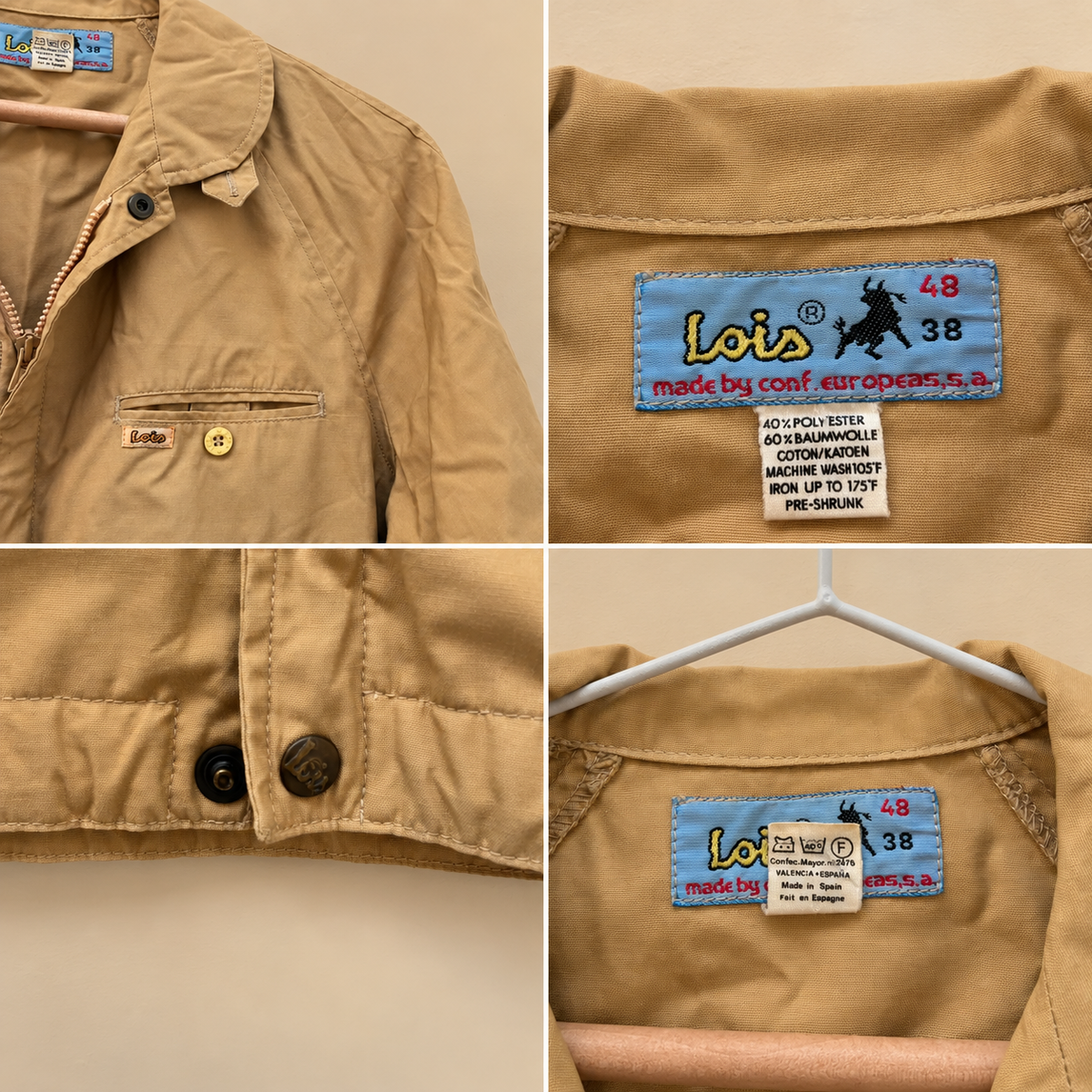 Lois veste chemise camel vintage - photo 1