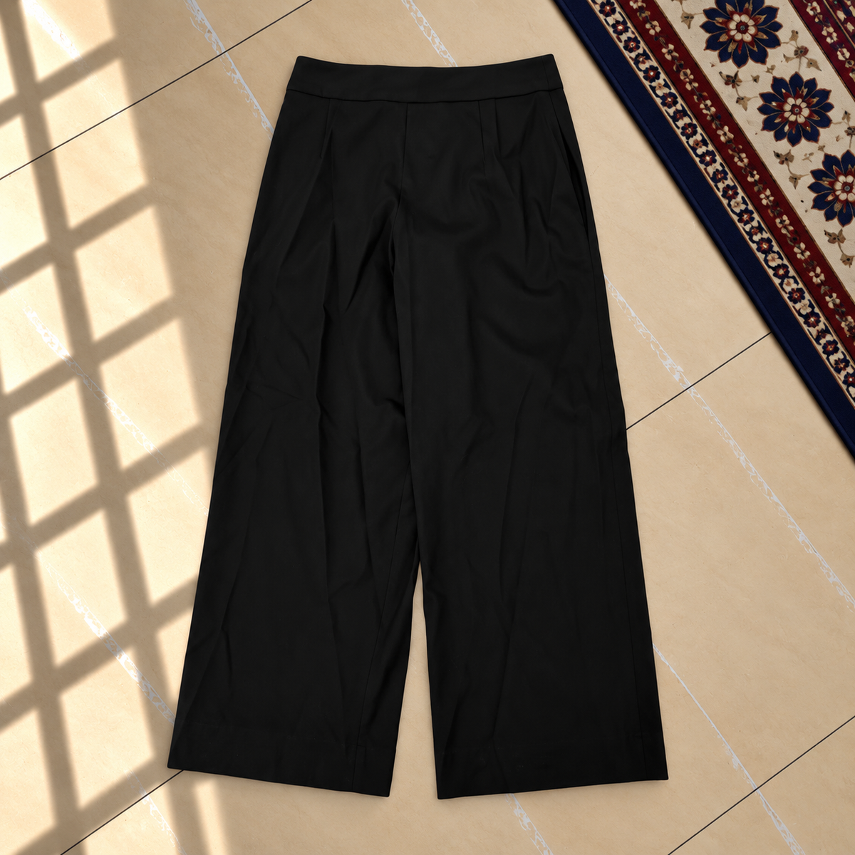 Pantalon jambes larges noire Ralph Lauren - photo 1