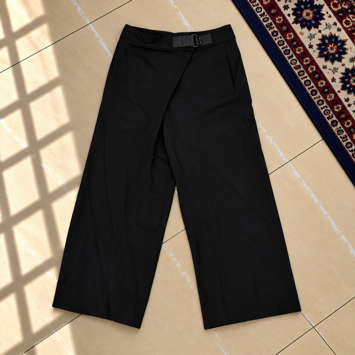 Pantalon jambes larges noire Ralph Lauren - photo 2