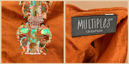Haut top court crop top lin M 38 - photo 3