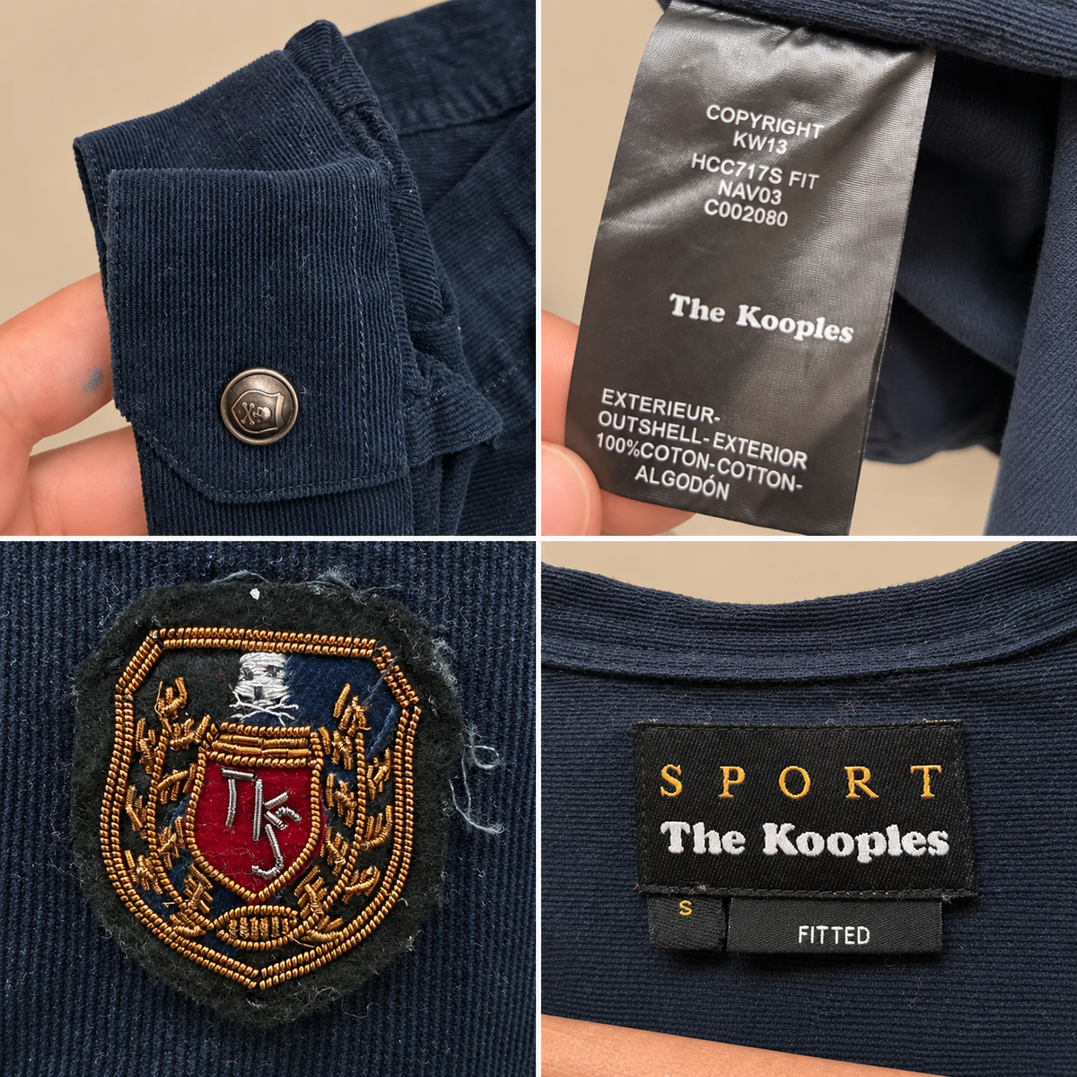 Sport The Kooples chemise blouse velours S - photo 2