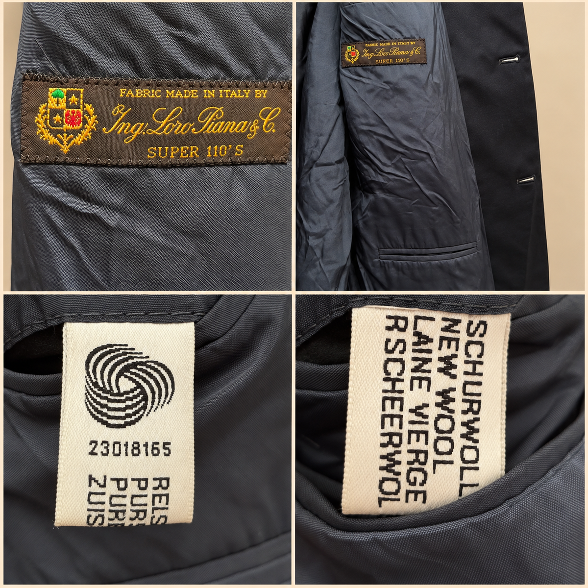 Blazer costume anzugsjacke Loro Piana Vintage golden buttons - photo 2