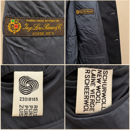 Blazer costume anzugsjacke Loro Piana Vintage golden buttons - photo 2