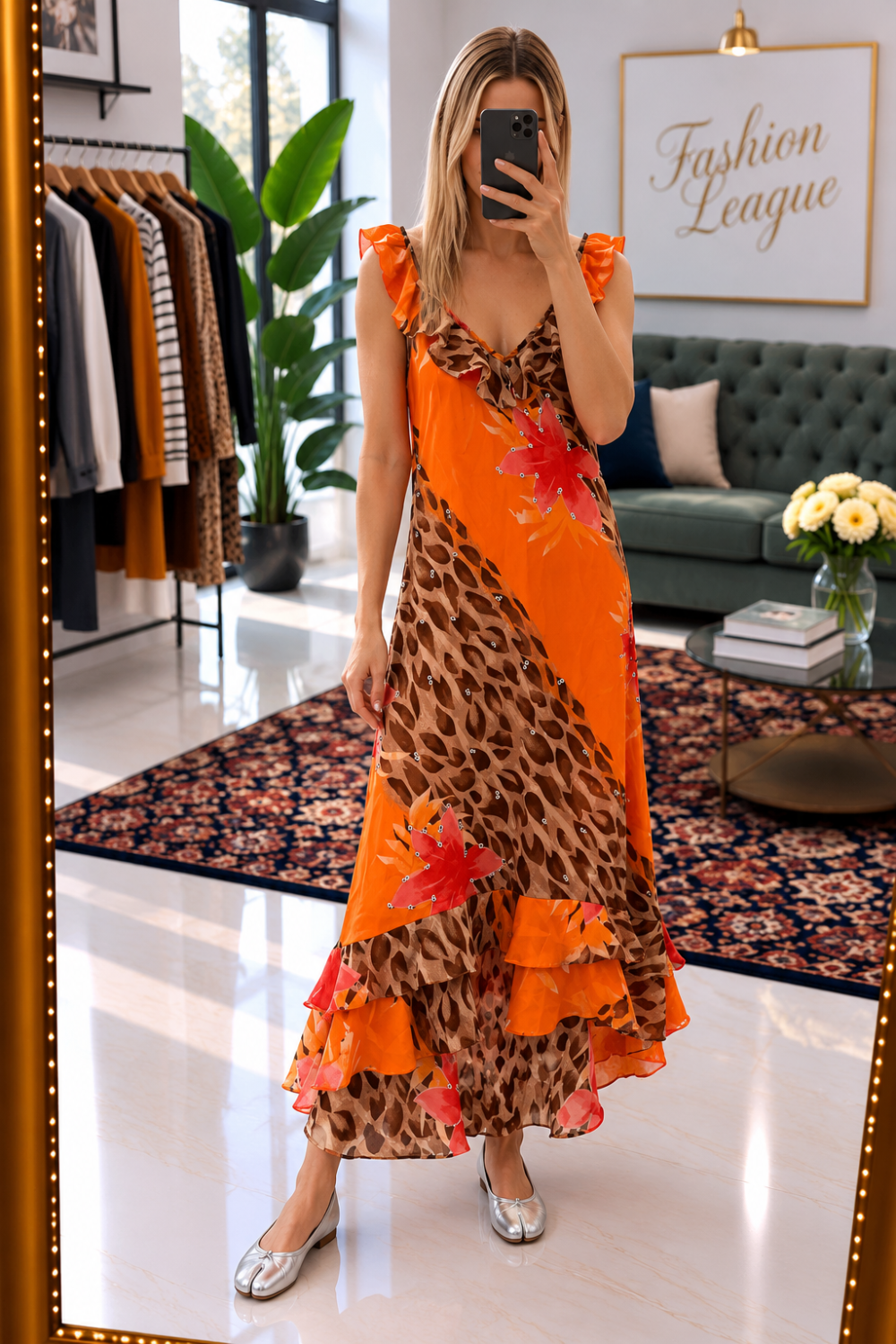 Maxi robe longue multicolore été - photo 1