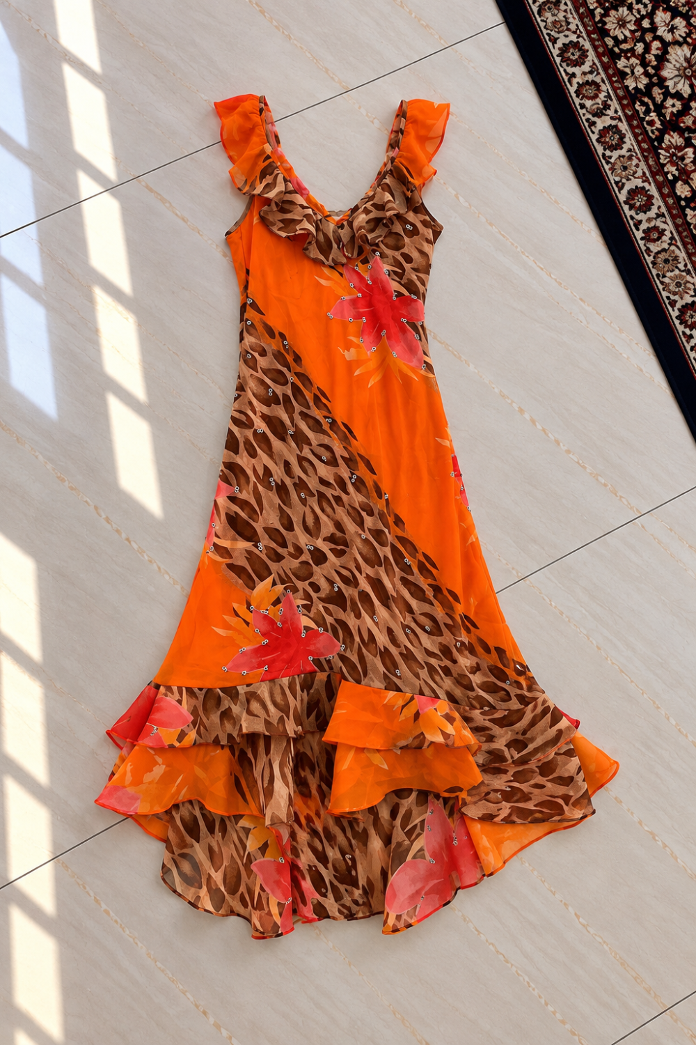 Maxi robe longue multicolore été - photo 5
