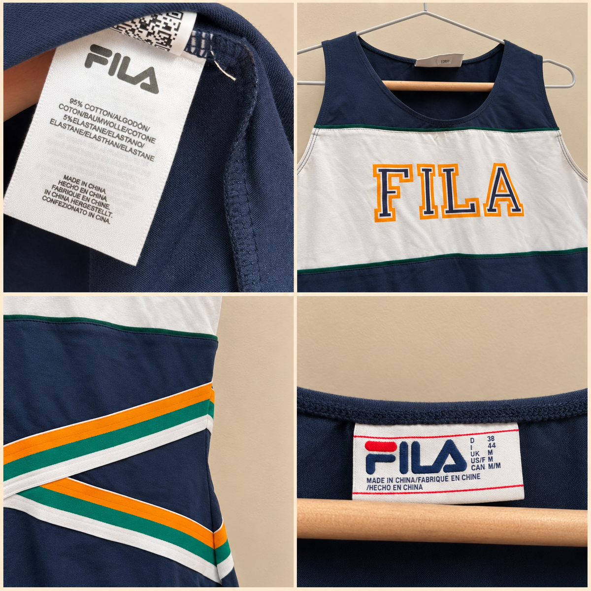 Robe sportive cheerleader pompom girl Fila M 38 y2k vintage - photo 1